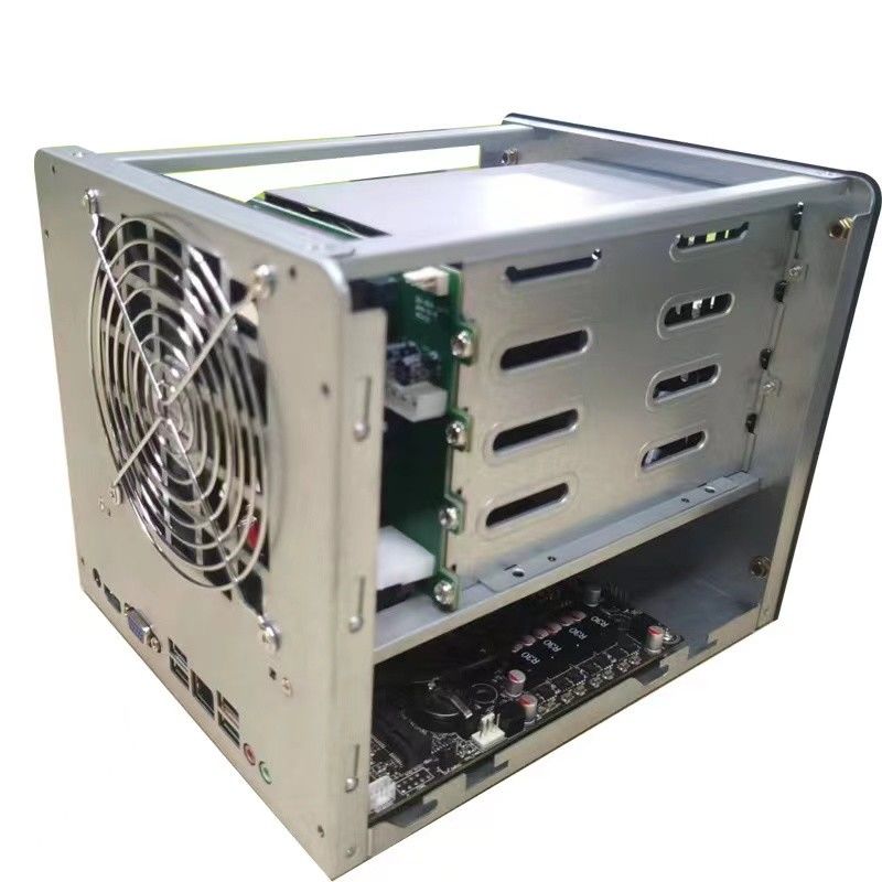 กล่อง Nas Storage Server Chassis Household 4 Bay คอมพิวเตอร์เคส พานอลูมิเนียม