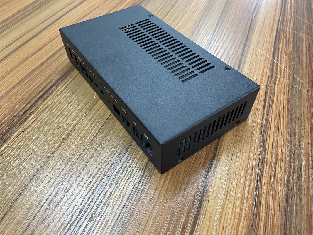 สั้น 3U Rackmount IPC Chassis Base เหล็กอลูมิเนียม 4 U 3u Rackmount Case