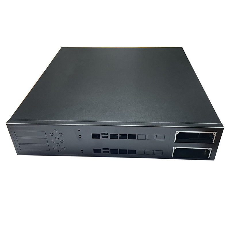 12 Bay 16 Bay Rackmount Gpu Custom Server Chassis สีดํา สีผงสเปรย์สวิตช์โฮสเวย์