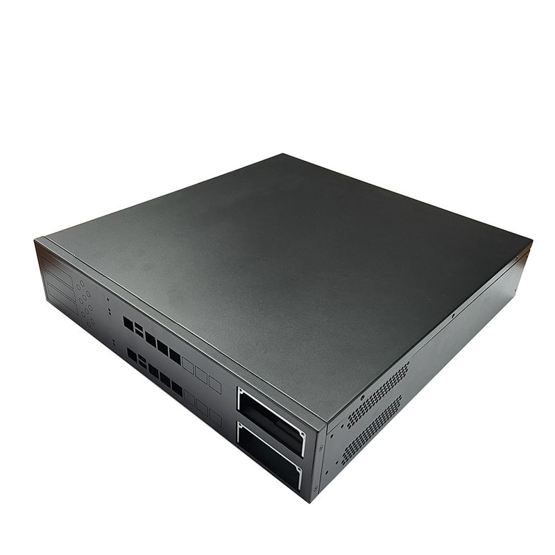 12 Bay 16 Bay Rackmount Gpu Custom Server Chassis สีดํา สีผงสเปรย์สวิตช์โฮสเวย์