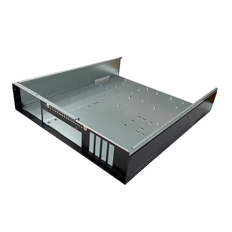 Oem Custom Sheet Metal Chassis Base อลูมิเนียม สแตนเลส อุตสาหกรรม จุดเชื่อม Server กล่อง