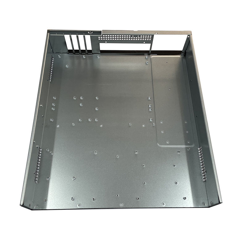 Oem Custom Sheet Metal Chassis Base อลูมิเนียม สแตนเลส อุตสาหกรรม จุดเชื่อม Server กล่อง