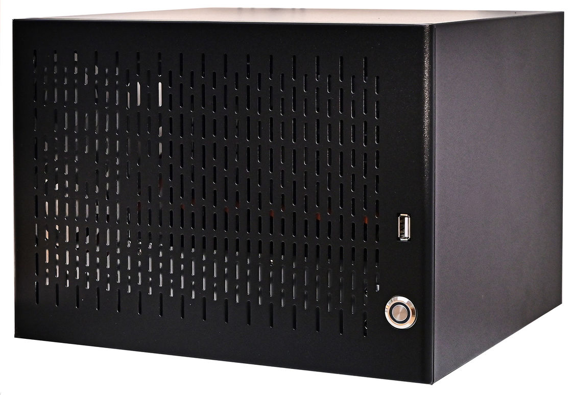 6 เบย์ บ้านเรือน NAS Storage Server Chassis พร้อมแผ่นผสมอัลลูมิเนียมดํา